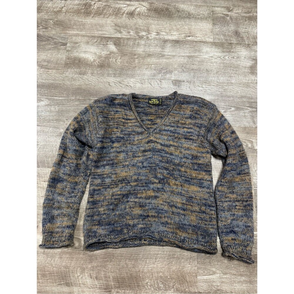 American South Side Alpaca Wool V-Neck Sweater